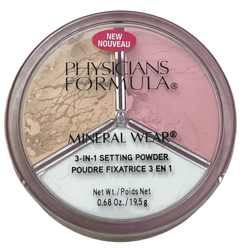 Physicians Formula Mineral Wear 3-In-1 Setting Powder Trio NEW